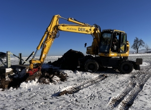 Demolice stožárů V 403 Prosenice - Nošovice