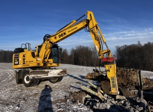 Demolice stožárů V 403 Prosenice - Nošovice