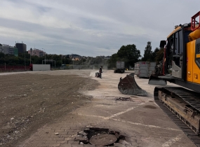 Demolice autosalonu AUTO ESA Karlovy vary